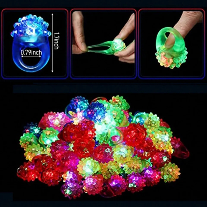20/30/50pcs Glowing Rings LED  - Cotton Candy Cone review and price
