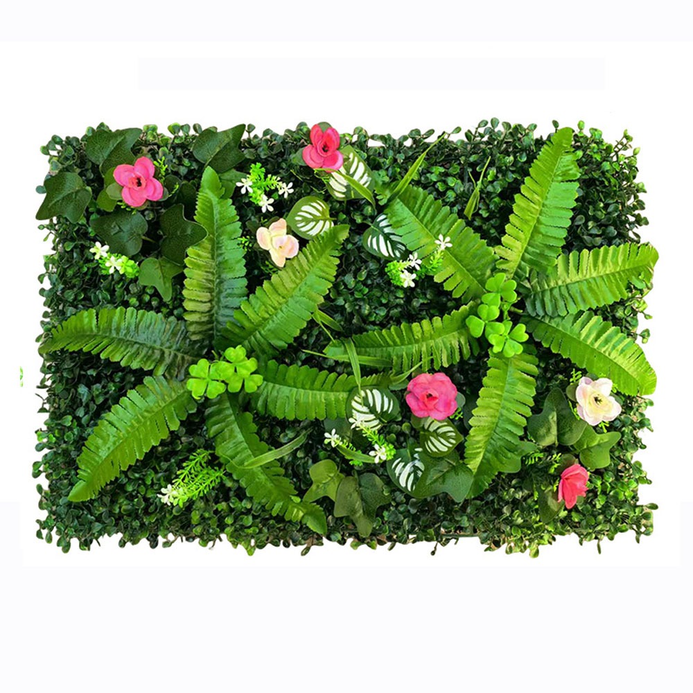 1PC Artificial Simulation Gree - Flower Wall Panel review and price