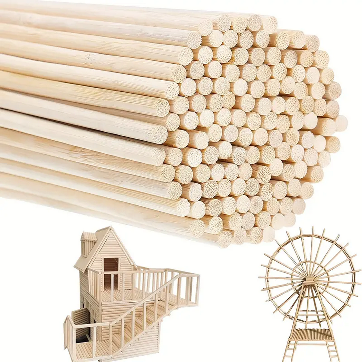 DIY Bamboo Sticks 50/100pcs Na - Cotton Candy Cone review and price