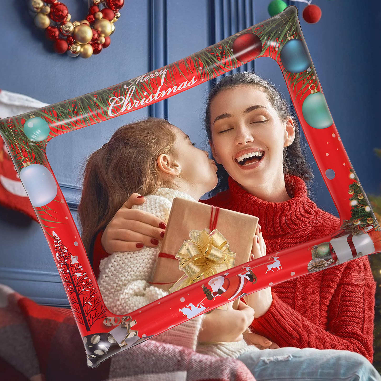 Christmas Inflatable Photo Fra - Photo Booth Frame review and price