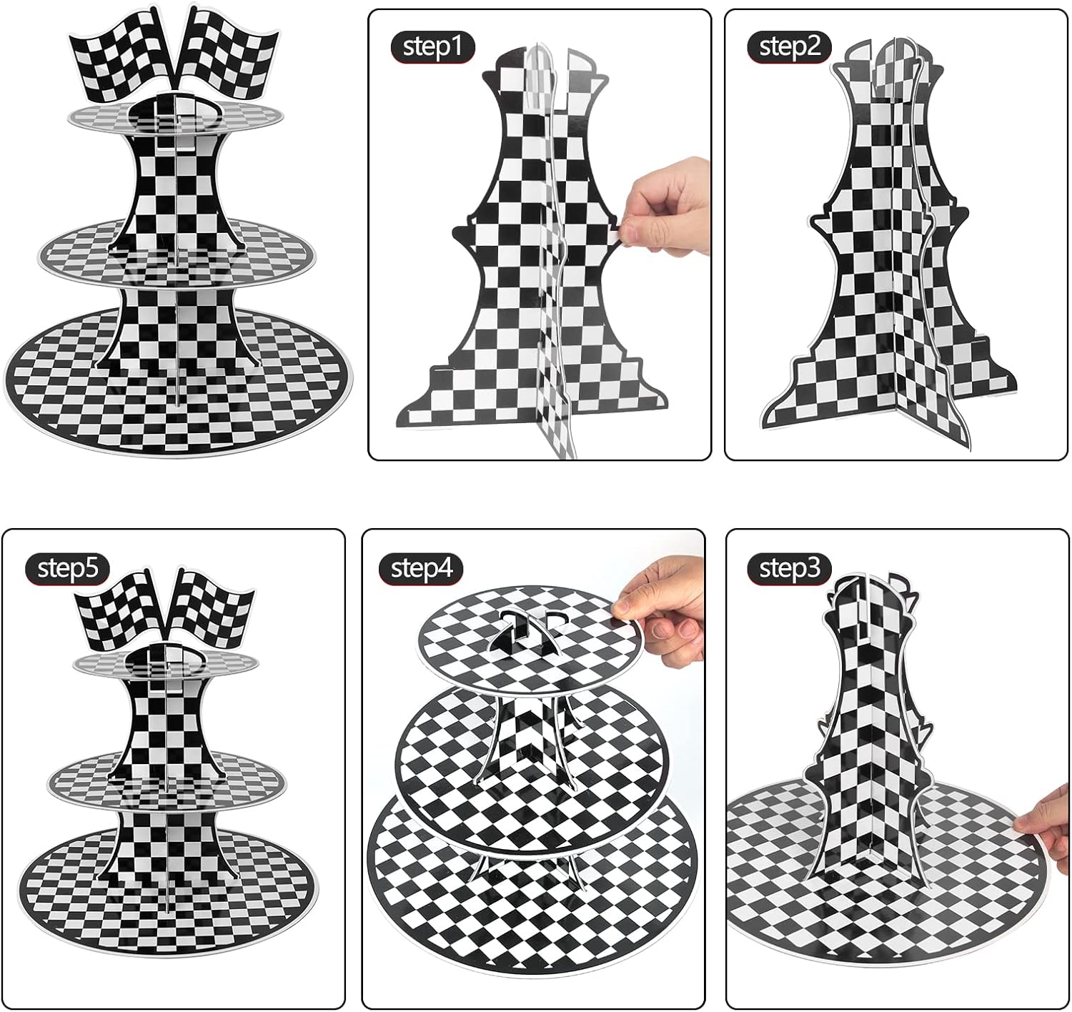 3-Tier Cardboard Cupcake Stand - Cupcake Stand Tier review and price