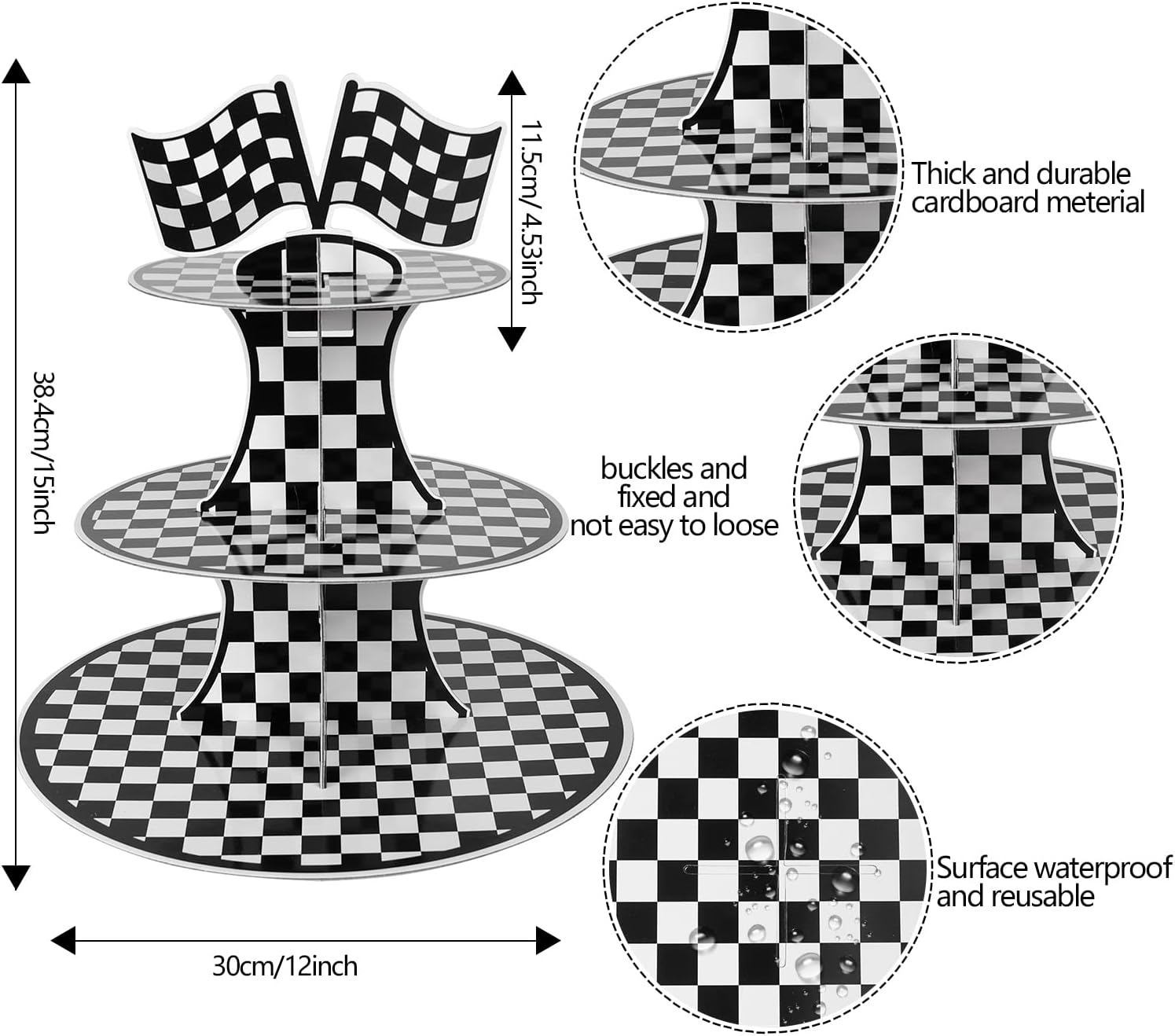 3-Tier Cardboard Cupcake Stand - Cupcake Stand Tier review and price
