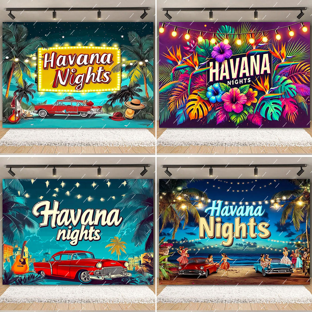 Havana Nights Backdrop Birthda - Dessert Table Backdrop review and price
