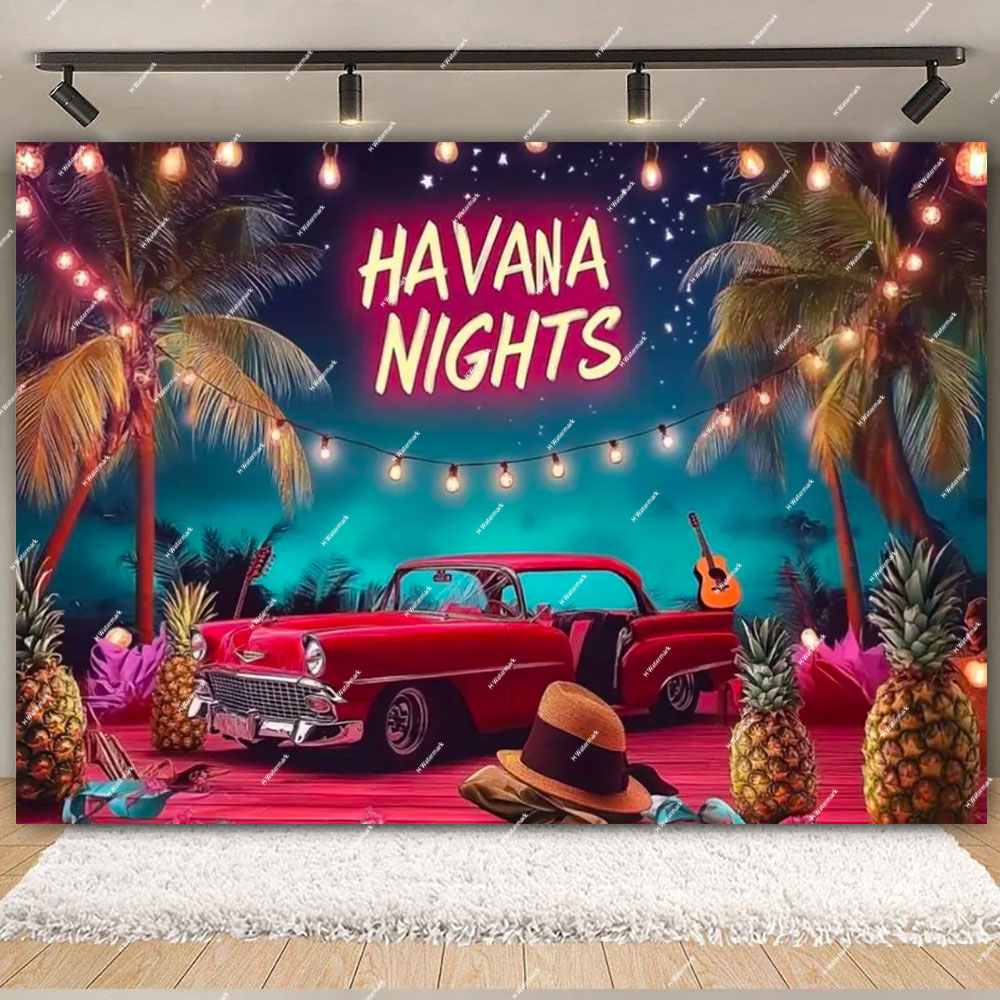 Havana Nights Backdrop Birthda - Dessert Table Backdrop review and price