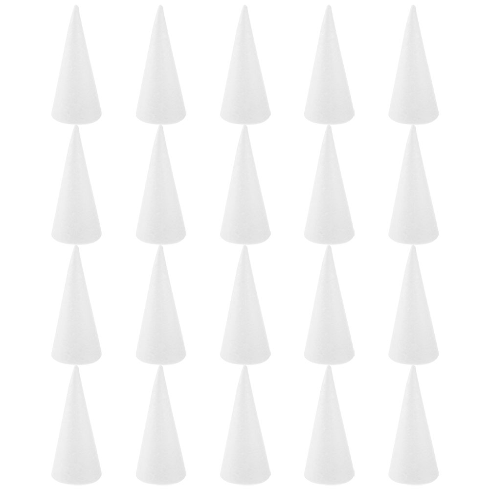 20Pcs White Foam Cones Polysty - Cotton Candy Cone review and price
