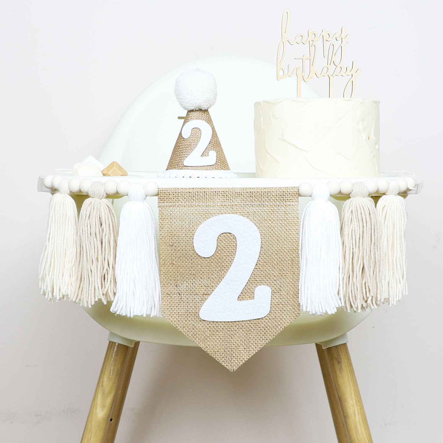 Birthday High Chair Banner Han - Party Hat Cone review and price