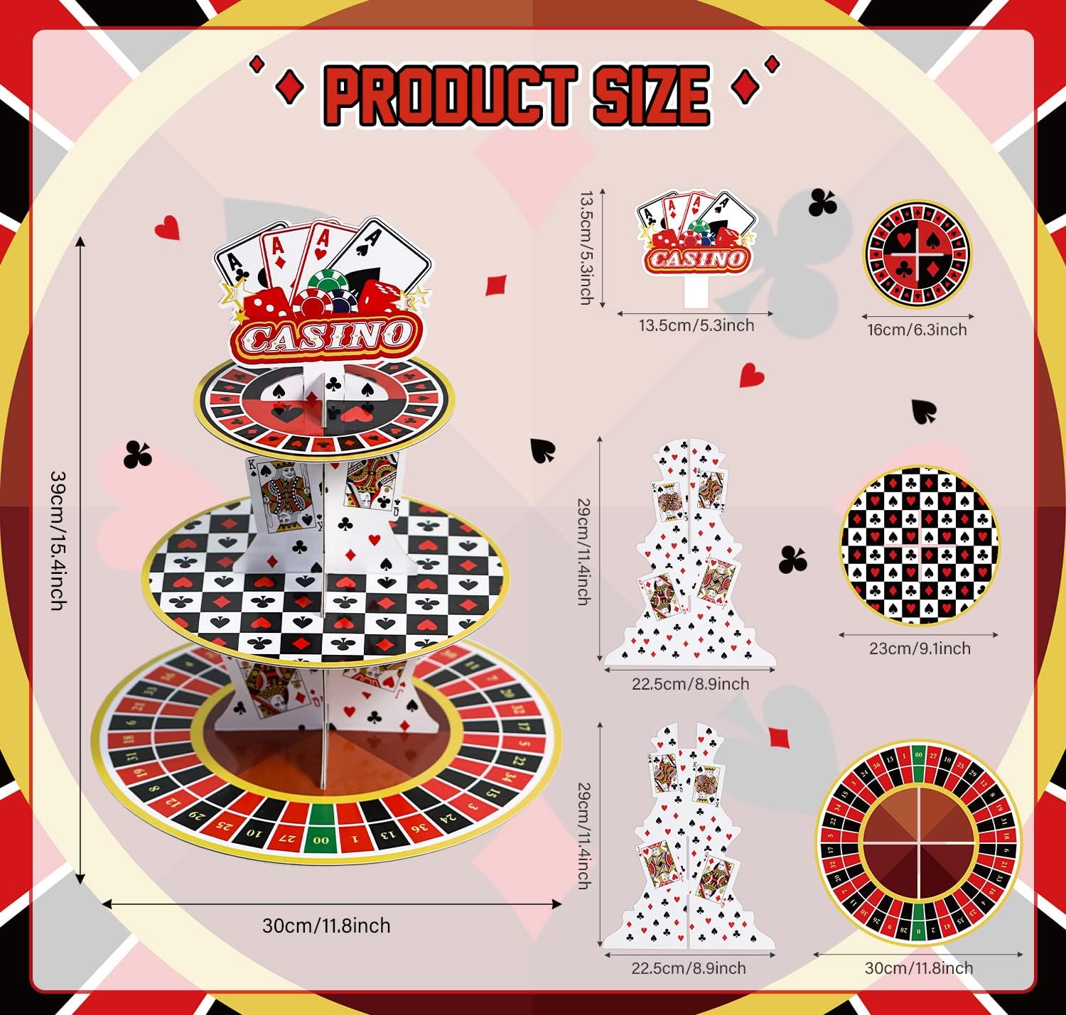 Casino Cupcake Stand 3 Tier fo - Cupcake Stand Tier review and price