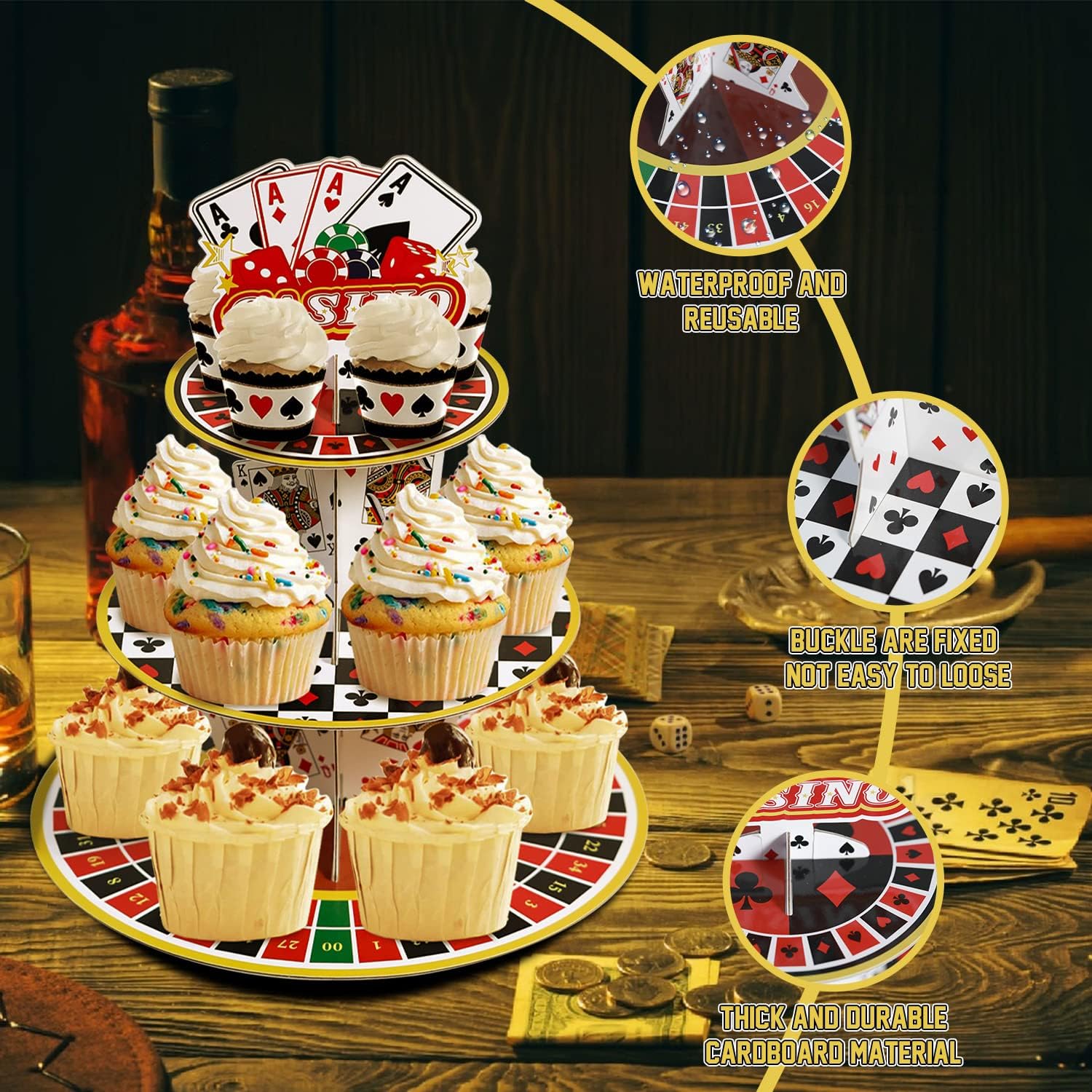 Casino Cupcake Stand 3 Tier fo - Cupcake Stand Tier review and price
