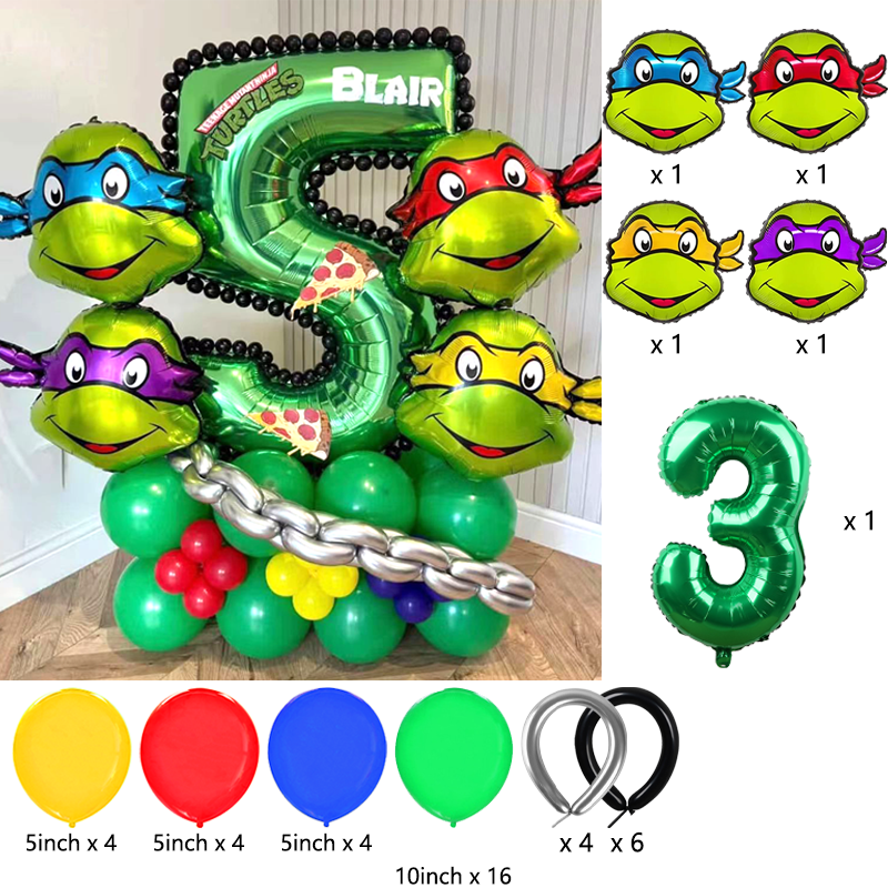 Ninja Turtles Themed Balloon A - Balloon Arch Kit review and price