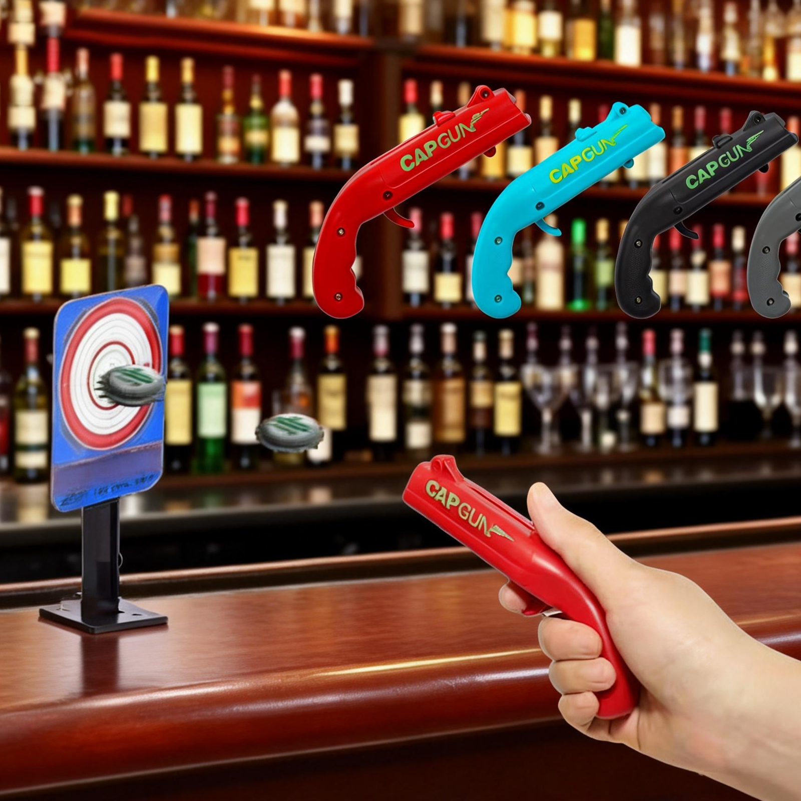 3PC Cap Gun Shooting Bottle Op - Event Launch Party review and price