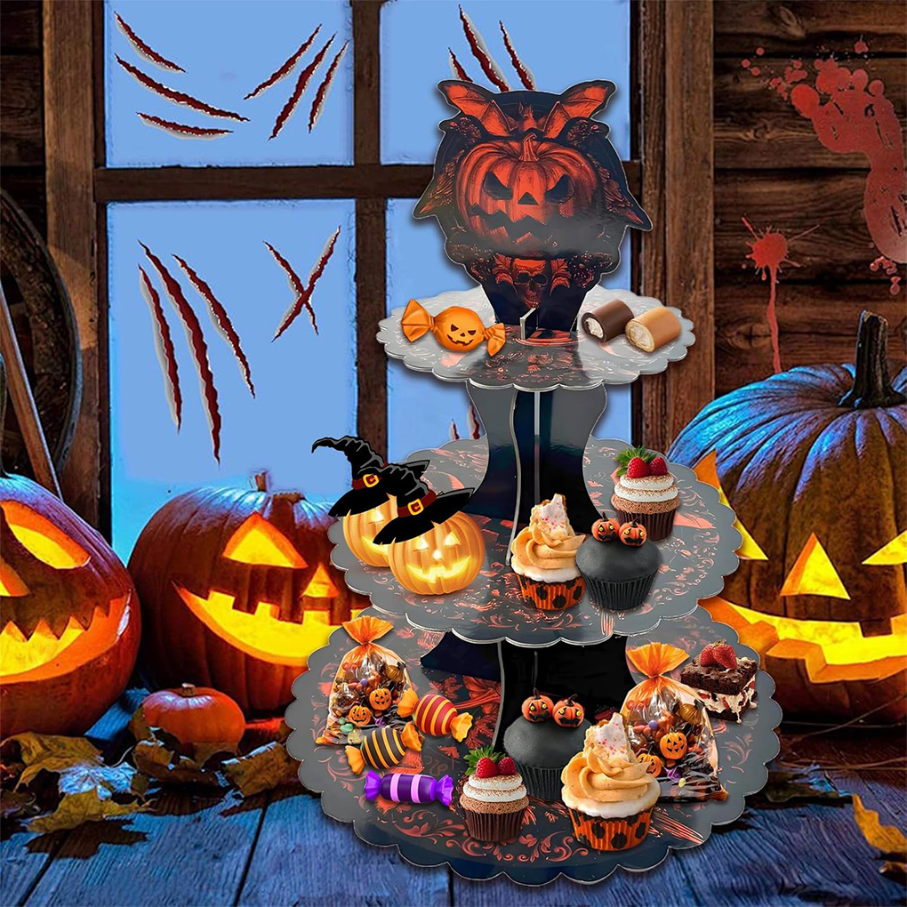 Halloween Cake Stand Pumpkin B - Cupcake Stand Tier review and price