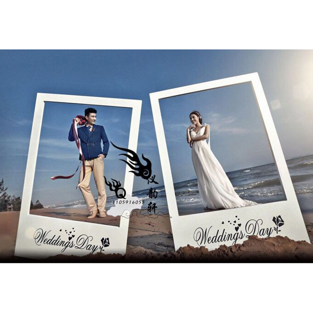 3Pcs Creative Couple Photo Fra - Photo Booth Frame review and price