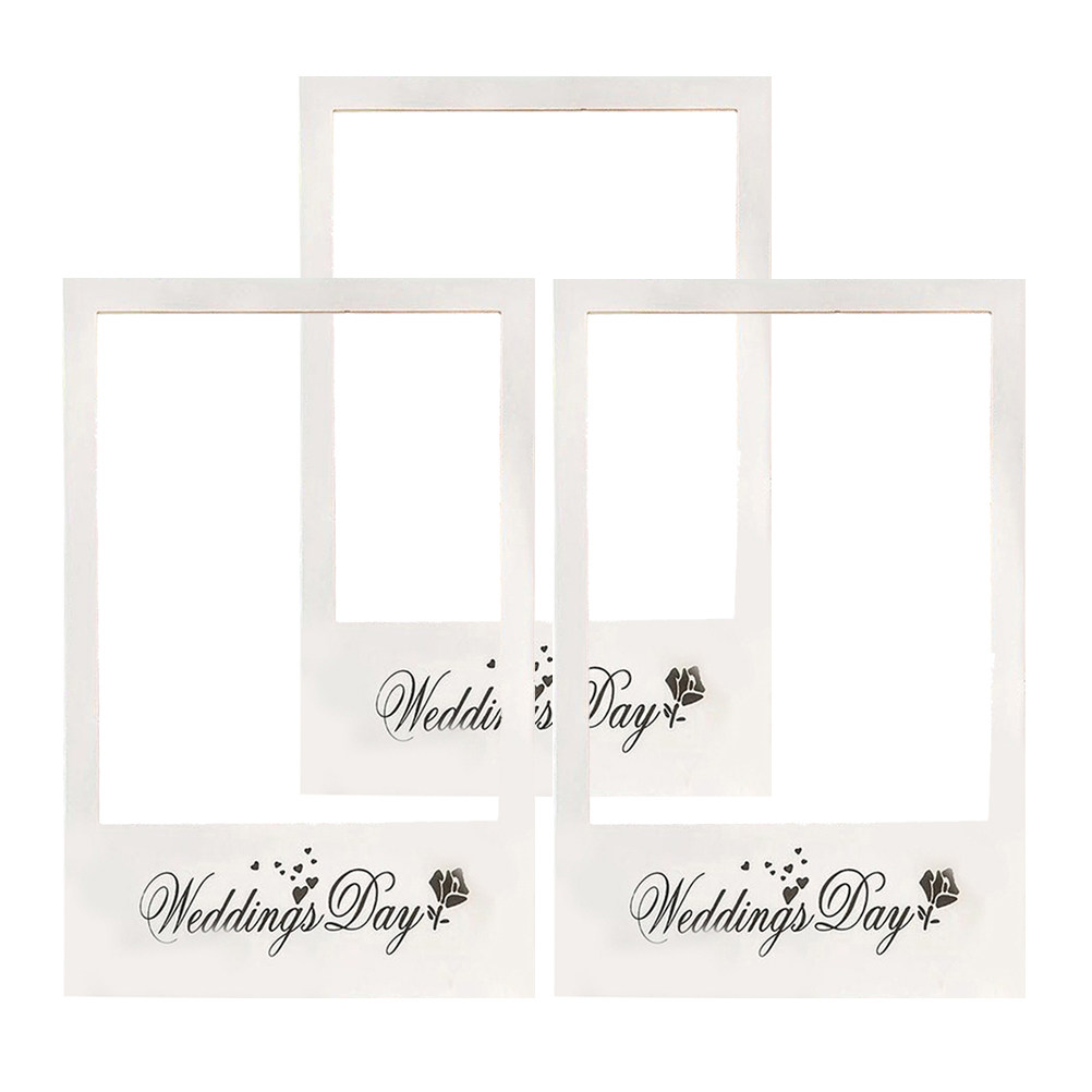 3Pcs Creative Couple Photo Fra - Photo Booth Frame review and price