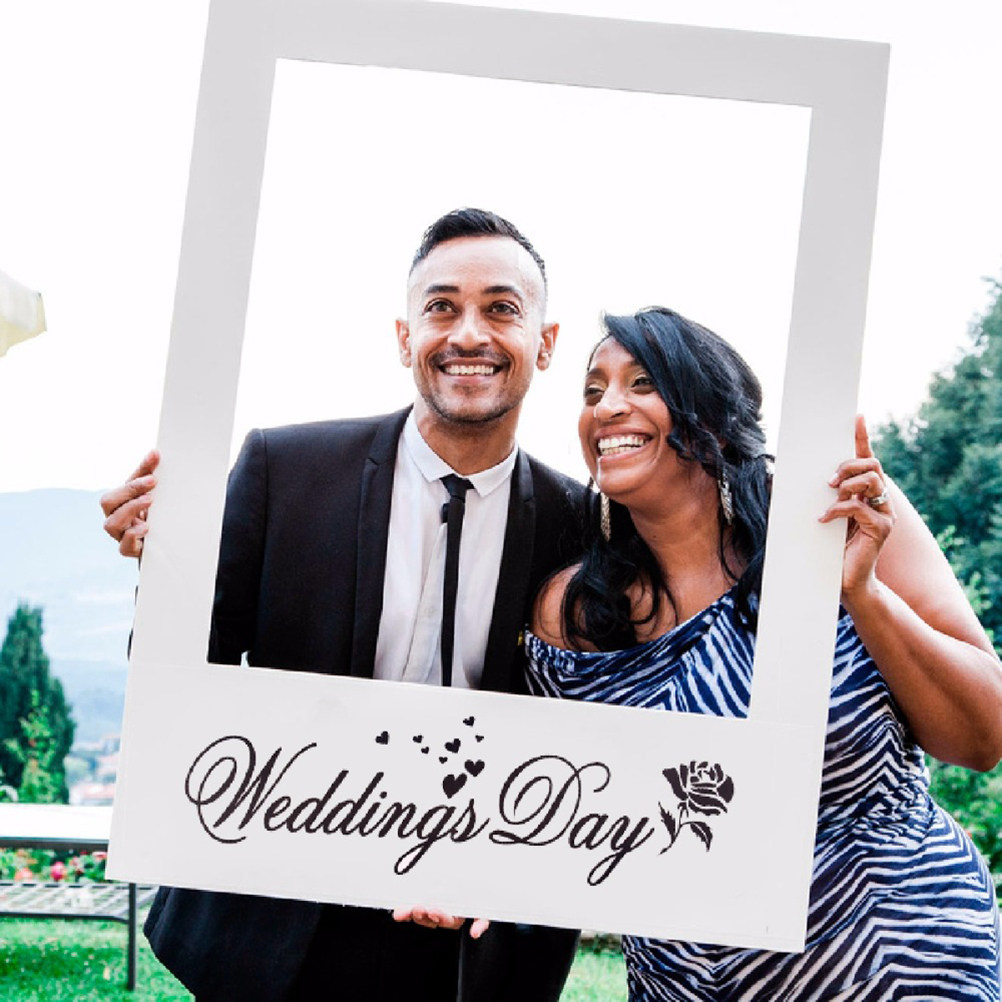 3Pcs Creative Couple Photo Fra - Photo Booth Frame review and price