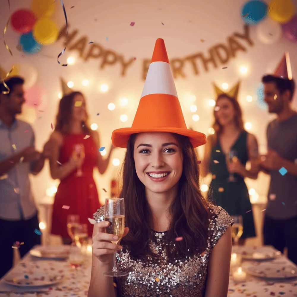Funny Foldable Design Traffic  - Party Hat Cone review and price