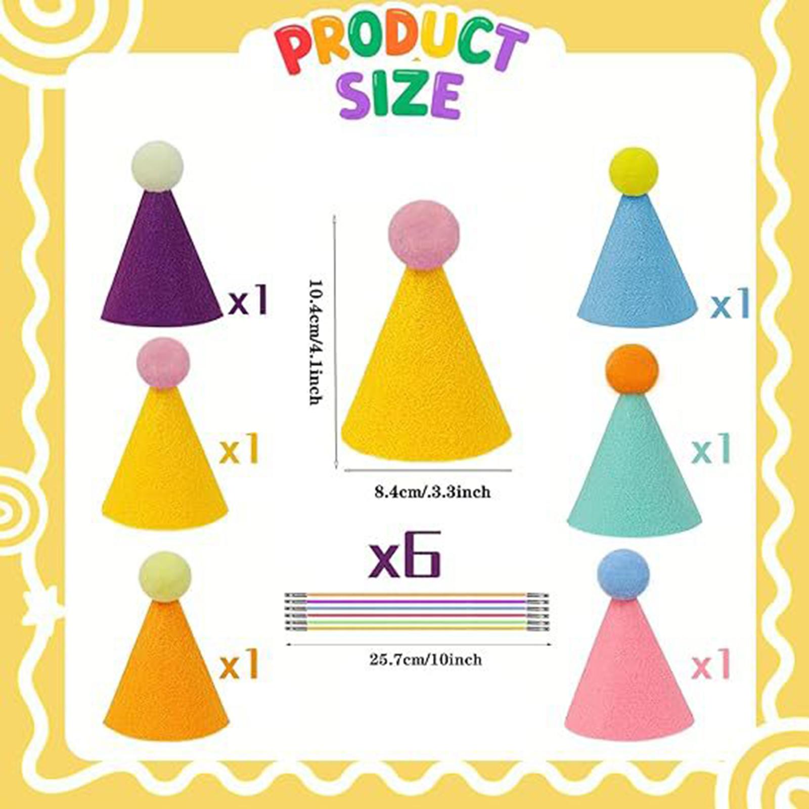 6 Pieces Mini Pet Party Hats M - Party Hat Cone review and price