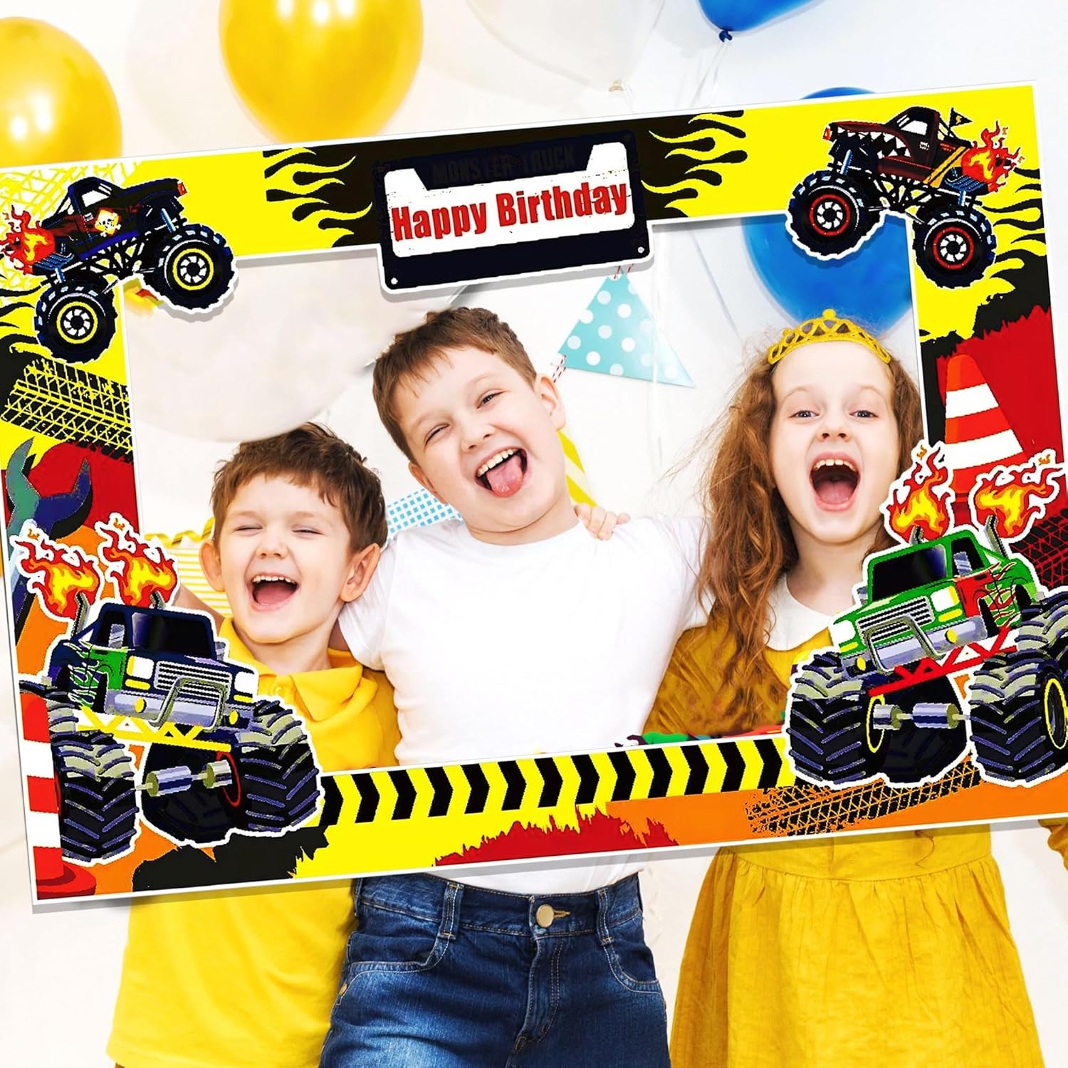 LaVenty Monster Truck Birthday - Photo Booth Frame review and price