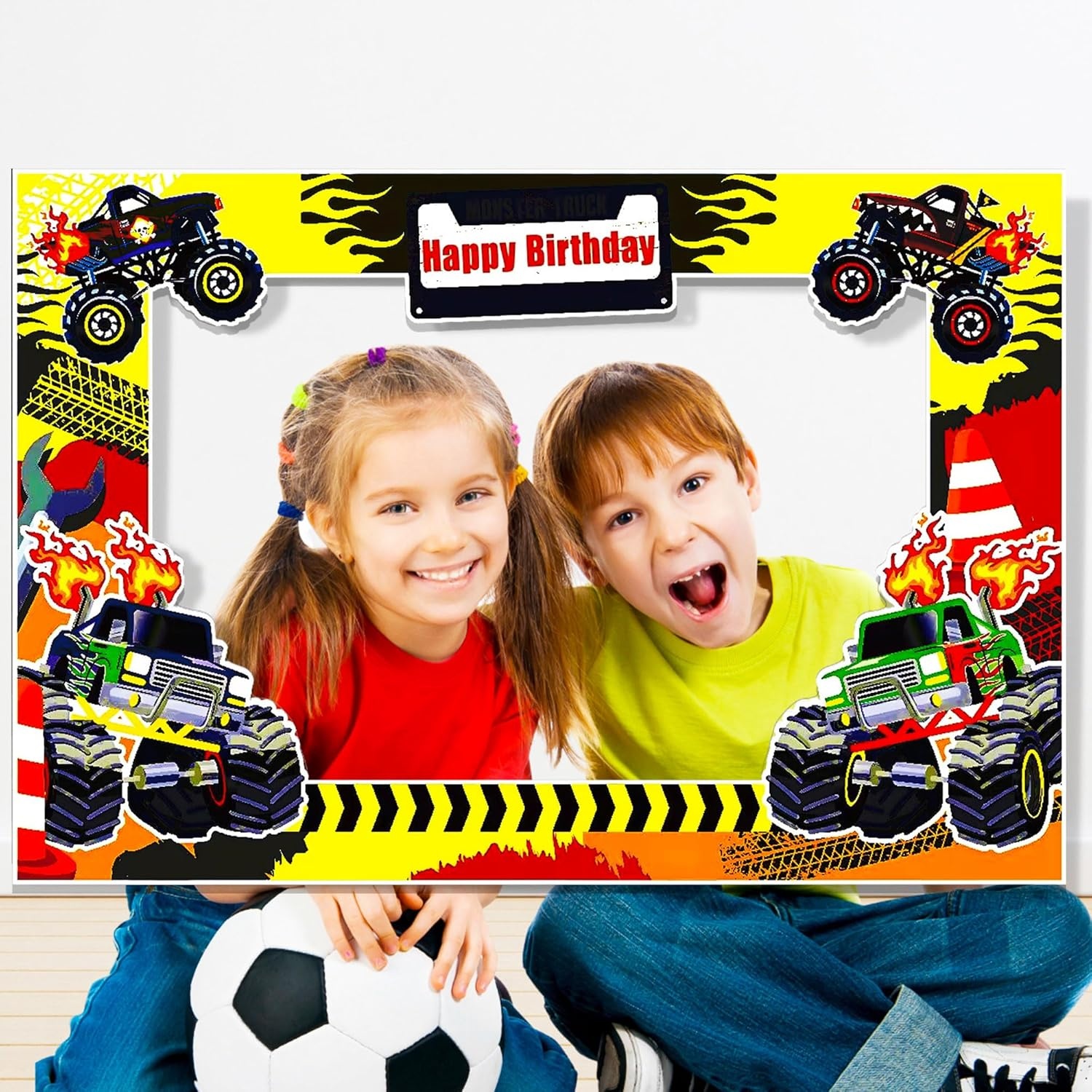 LaVenty Monster Truck Birthday - Photo Booth Frame review and price