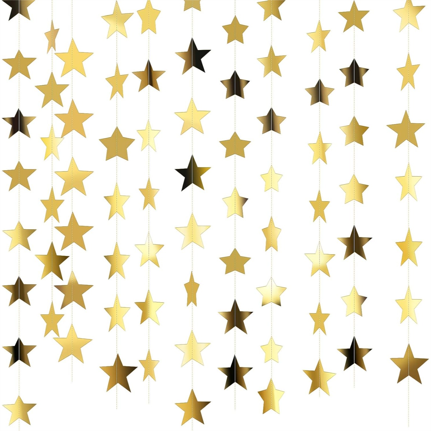 130ft Star Garland Banner for  - Party Banner Gold review and price