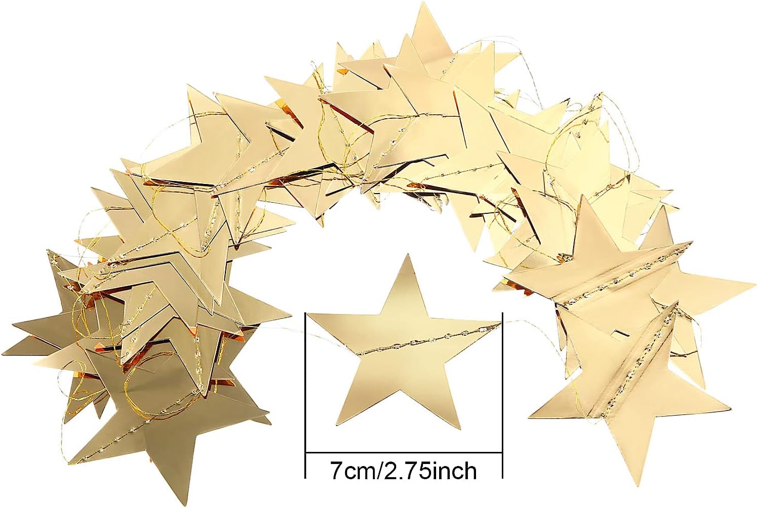 130ft Star Garland Banner for  - Party Banner Gold review and price