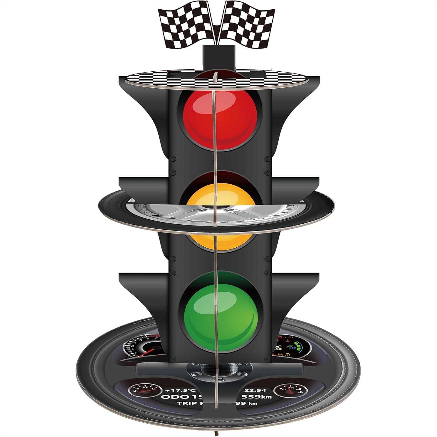 3-Tier Race Car Cupcake Stand, - Cupcake Stand Tier review and price