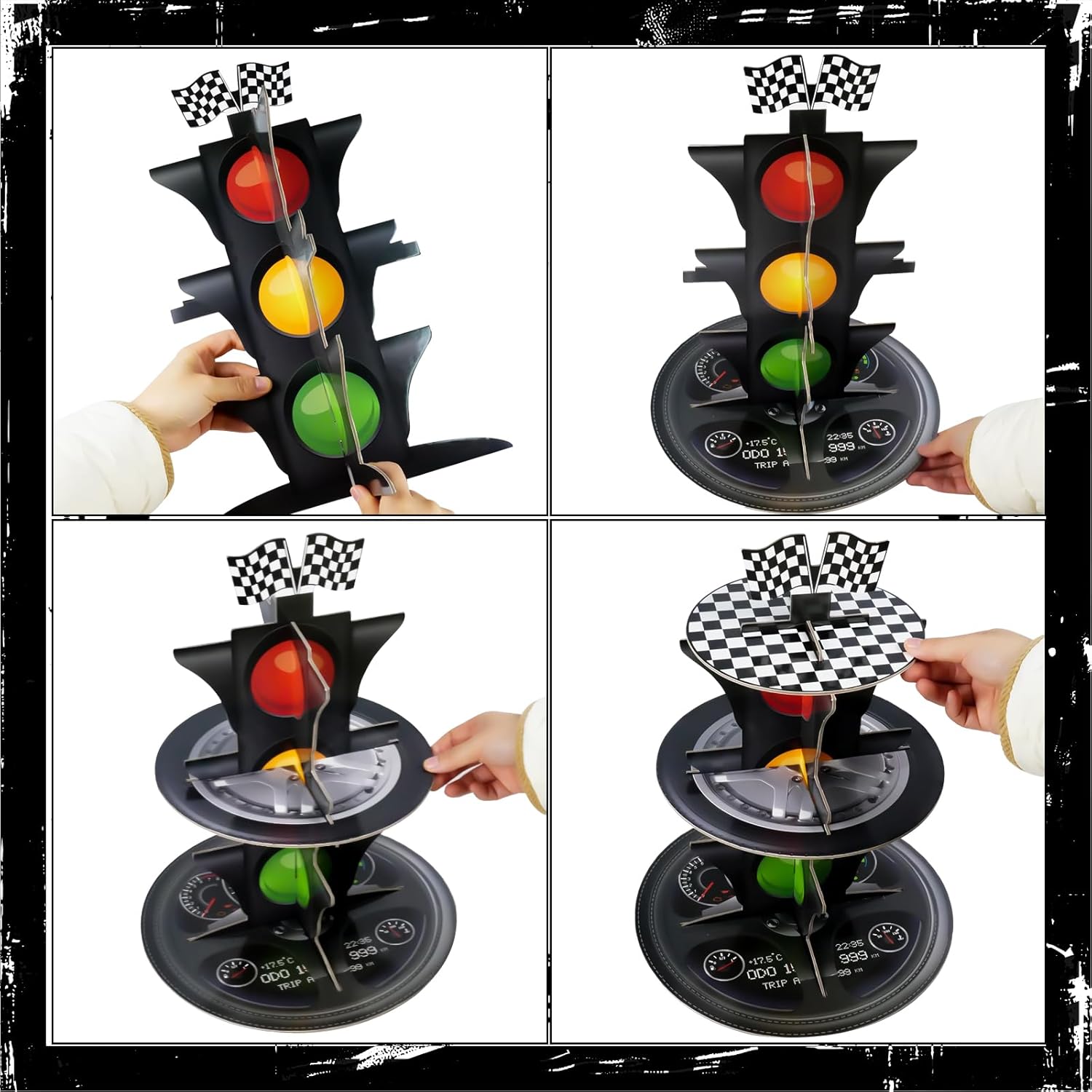 3-Tier Race Car Cupcake Stand, - Cupcake Stand Tier review and price