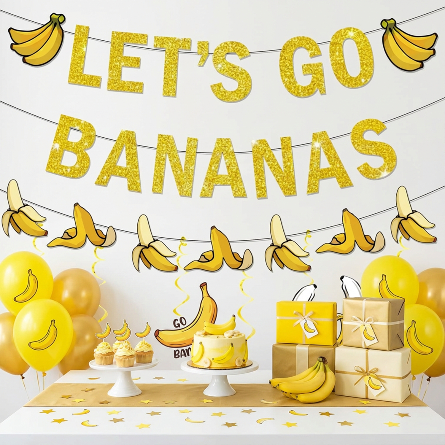 1Set Yellow Bananas Birthday B - Let'S Party Event Supply review and price