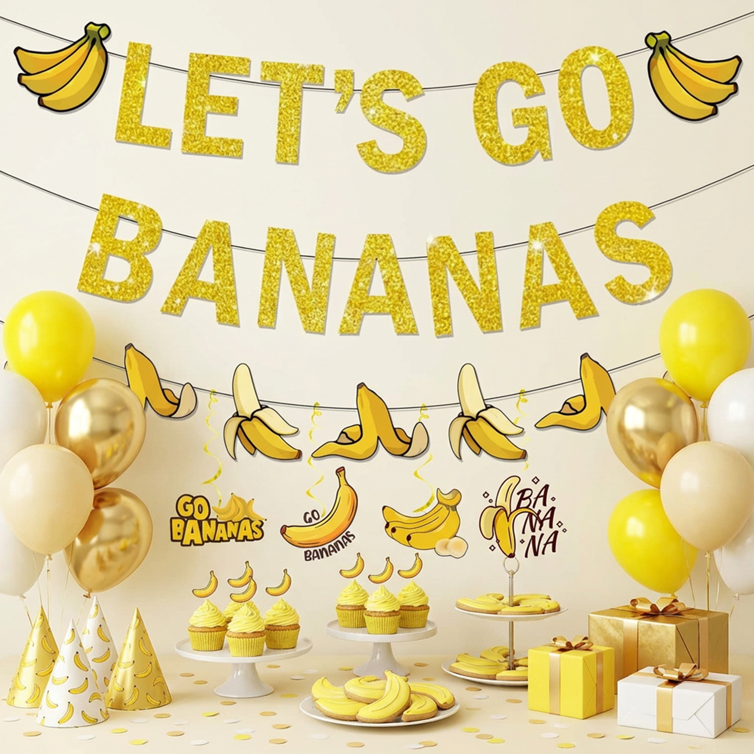 1Set Yellow Bananas Birthday B - Let'S Party Event Supply review and price