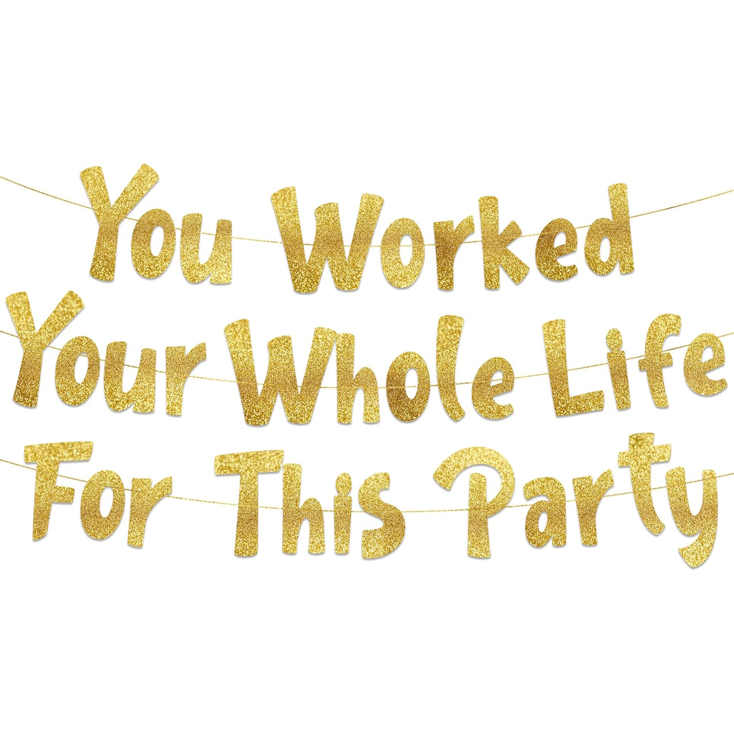 Retirement Party Decorations Y - Party Banner Gold review and price