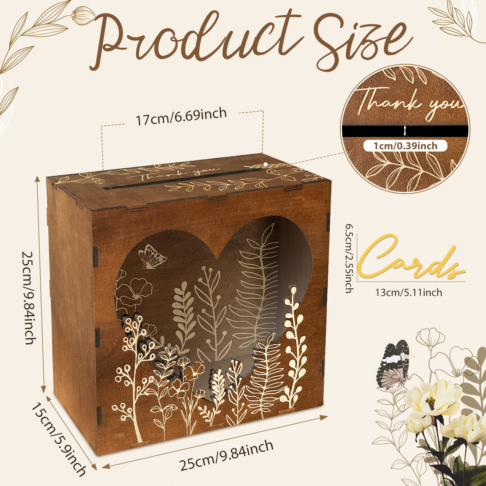 OurWarm Heart Window Card Box, - Event Party Box review and price